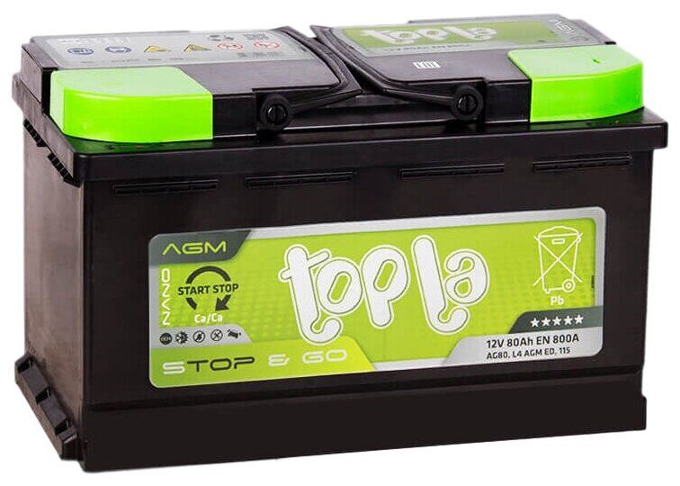 TOPLA AGM Stop&Go 6СТ
